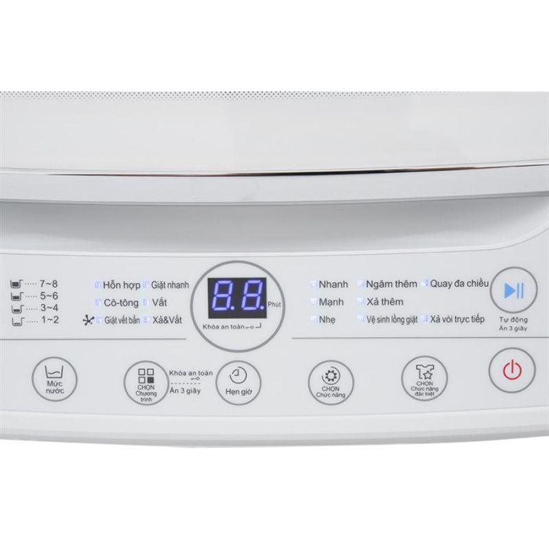 Máy Giặt Whirlpool 8.5 Kg VWVC8502FW cửa trên 5 Bảng điều khiển máy Giặt Whirlpool 8.5 Kg VWVC8502FW cửa trên