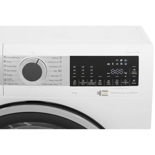 Máy Sấy Bơm Nhiệt Bosch 9 Kg WQG24570SG Serie 6 6 Bảng điều khiển máy Sấy Bơm Nhiệt Bosch 9 Kg WQG24570SG Serie 6