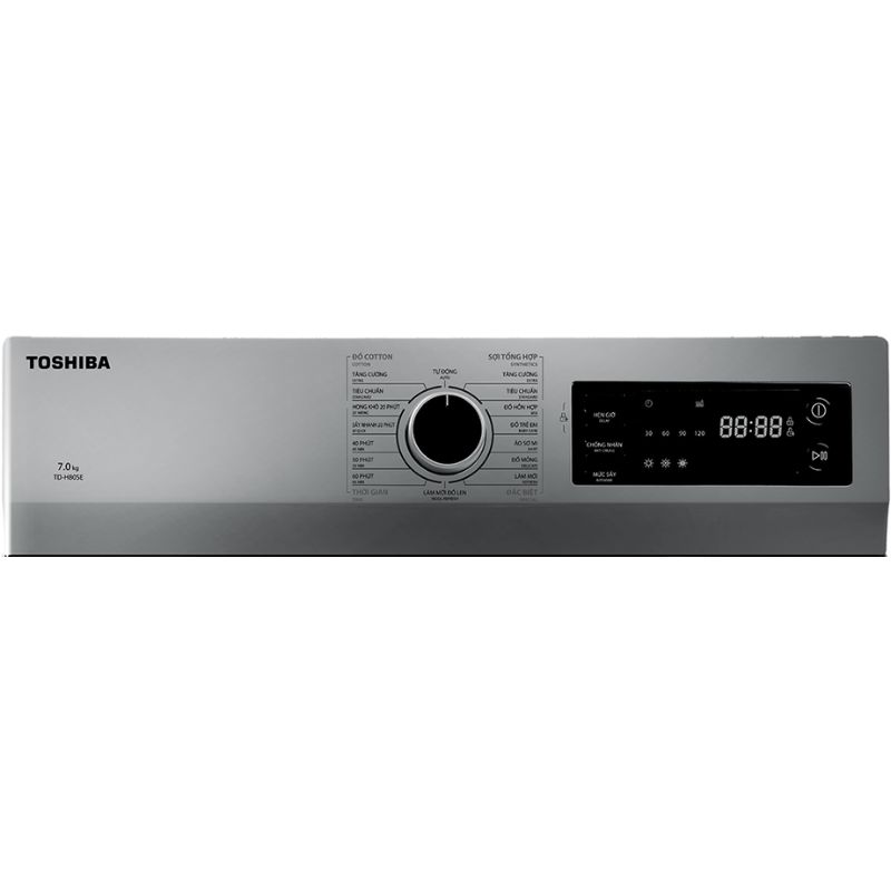 Máy Sấy Thông Hơi Toshiba 7 Kg TD-H80SEV(SK) 4 Bảng điều khiển máy Sấy Thông Hơi Toshiba 7 Kg TD-H80SEV(SK)