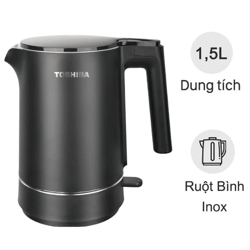 Bình đun siêu tốc 1.5 lít Toshiba KT-15DS1NV 3 Bình đun siêu tốc 1.5 lít Toshiba KT-15DS1NV