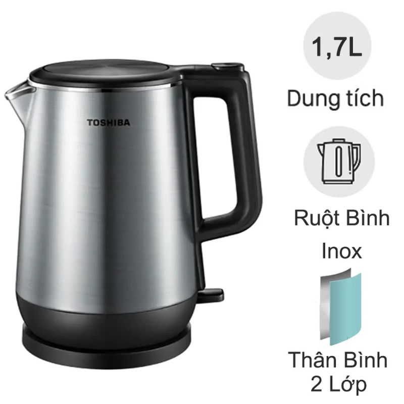 Bình đun siêu tốc 1.7 lít Toshiba KT-17DR1NV 2 Bình đun siêu tốc 1.7 lít Toshiba KT-17DR1NV