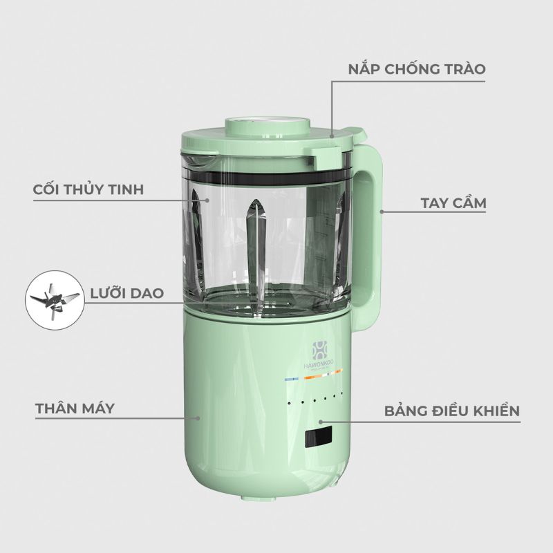 Máy làm sữa hạt Hawonkoo SMH-120-GE 5 Chi tiết máy làm sữa hạt Hawonkoo SMH-120-GE