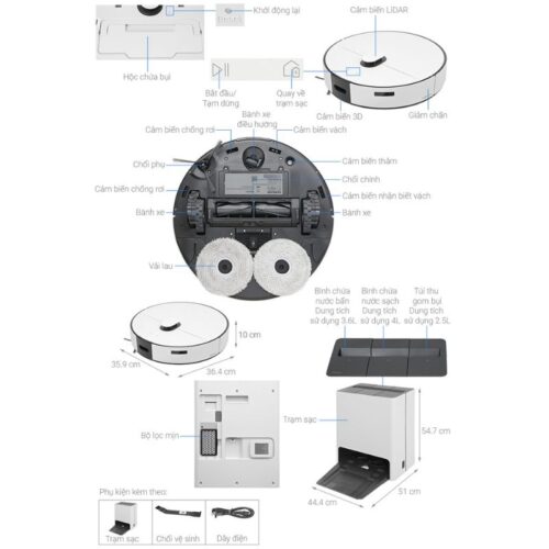 Robot hút bụi Samsung VR7MD96514G/SV 7 Chi tiết robot hút bụi Samsung VR7MD96514G/SV