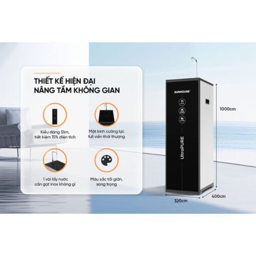 Máy lọc nước Sunhouse SHA8820KL 9 Kích thước máy lọc nước Sunhouse SHA8820KL