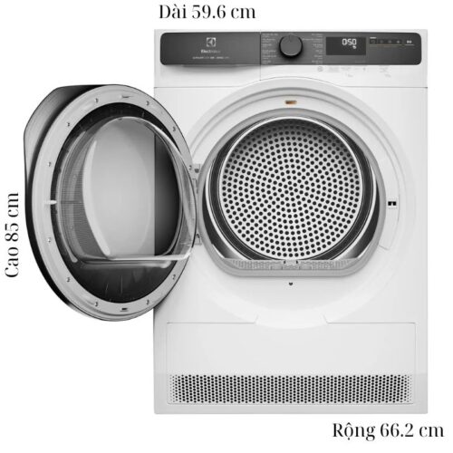 Máy Sấy Bơm Nhiệt Electrolux 8 Kg EDH803J5WC 7 Kích thước máy Sấy Bơm Nhiệt Electrolux 8 Kg EDH803J5WC