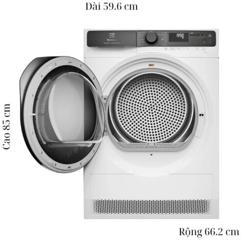 Máy Sấy Bơm Nhiệt Electrolux Inverter 9 Kg EDH903R7WC 7 Kích thước máy Sấy Bơm Nhiệt Electrolux Inverter 9 Kg EDH903R7WC