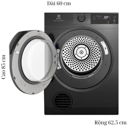 Máy Sấy Thông Hơi Electrolux 9 Kg EDV904N3SC 7 Kích thước máy Sấy Thông Hơi Electrolux 9 Kg EDV904N3SC