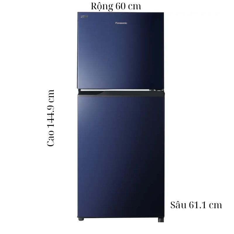 Tủ Lạnh 2 cánh Inverter 234 Lít Panasonic NR-TV261BPAV 5 Kích thước tủ Lạnh 2 cánh Inverter 234 Lít Panasonic NR-TV261BPAV