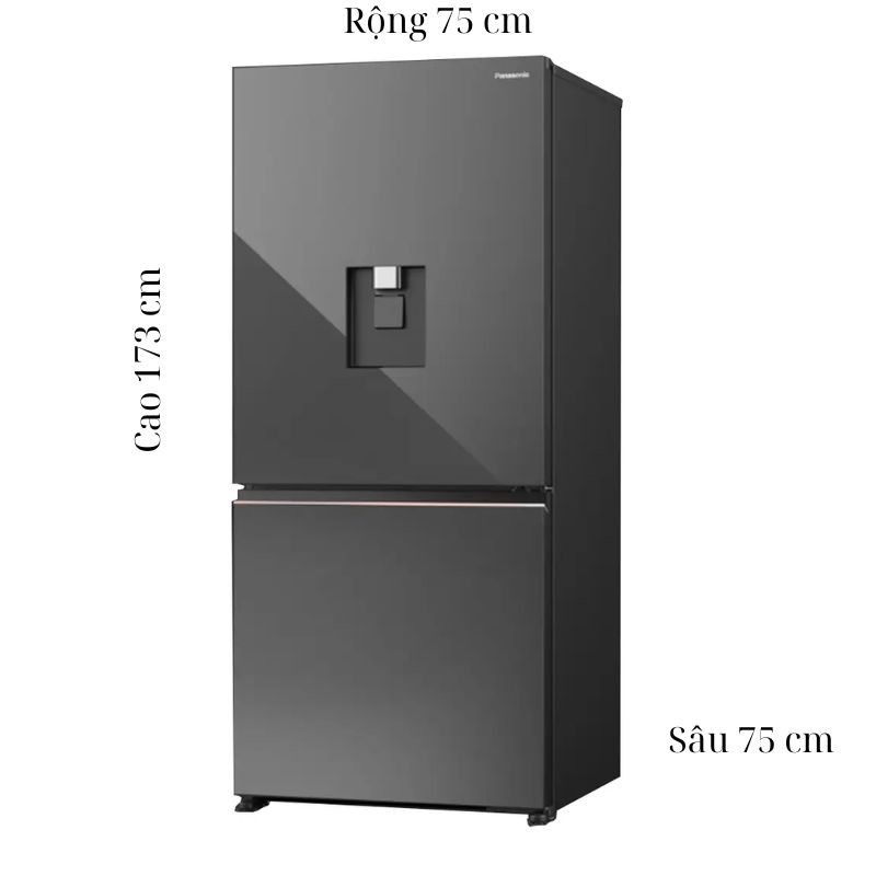 Tủ Lạnh 2 cánh Inverter 500 Lít Panasonic NR-BW530XMMV 6 Kích thước tủ Lạnh 2 cánh Inverter 500 Lít Panasonic NR-BW530XMMV