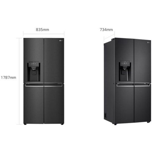 Tủ Lạnh 4 cánh Multi Door Inverter 494 Lít LG GR-D22MBI 9 Kích thước tủ Lạnh 4 cánh Multi Door Inverter 494 Lít LG GR-D22MBI