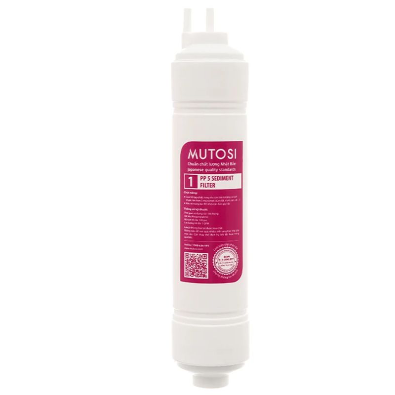 Lõi lọc nước Mutosi PP5 Micron 10" Đấu Nhanh 3 Lõi lọc nước Mutosi PP5 Micron 10" Đấu Nhanh