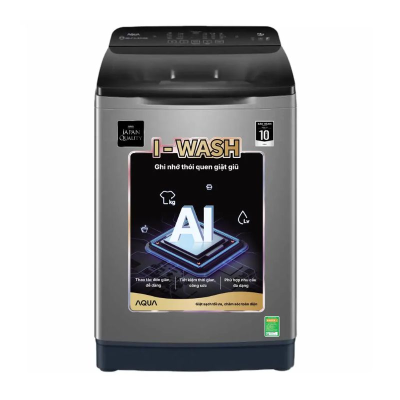 Máy Giặt Aqua 14 Kg AQW-FR140UHT.SS cửa trên 3 Máy Giặt Aqua 14 Kg AQW-FR140UHT.SS cửa trên