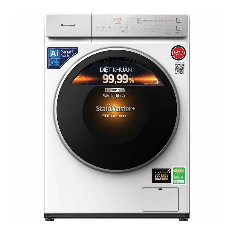 Máy Giặt Sấy Panasonic Inverter Giặt 10.5 Kg - Sấy 2 Kg NA-V105FC1WV 3 Máy Giặt Sấy Panasonic Inverter Giặt 10.5 Kg - Sấy 2 Kg NA-V105FC1WV