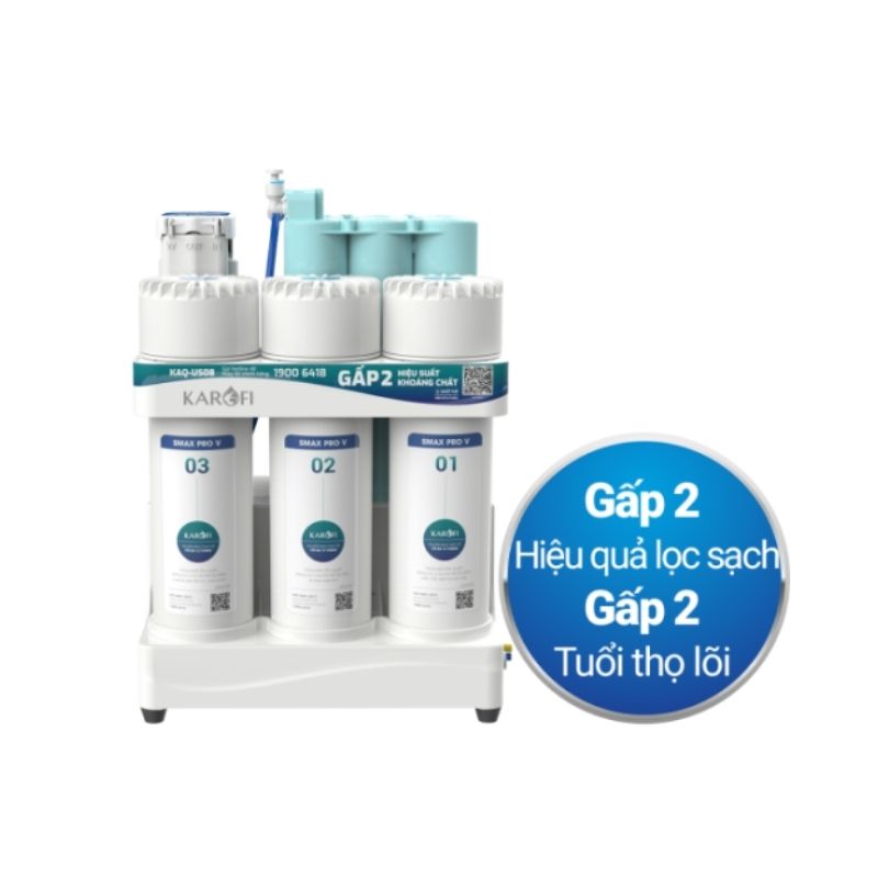 Máy lọc nước RO Karofi KAQ-US08 3 Máy lọc nước RO Karofi KAQ-US08