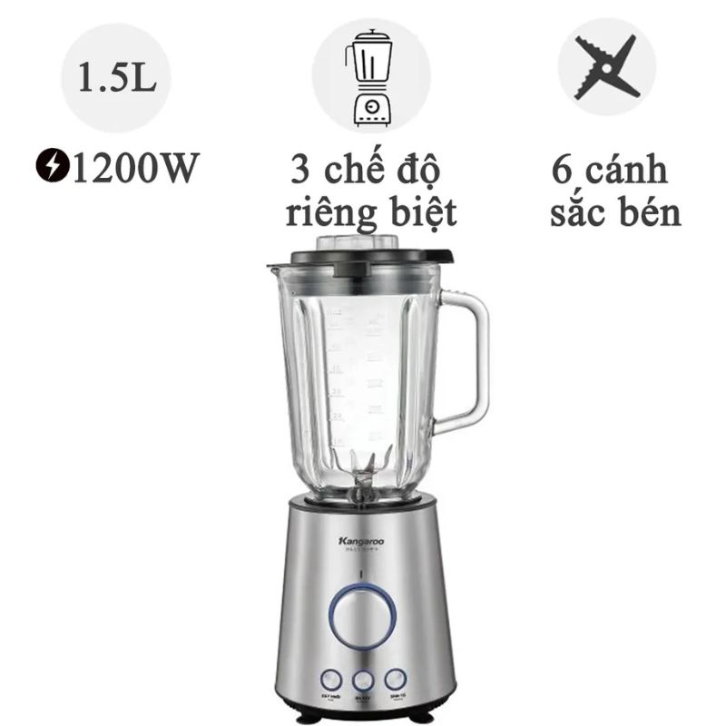 Máy xay sinh tố Kangaroo KGBL1200 3 Máy xay sinh tố Kangaroo KGBL1200