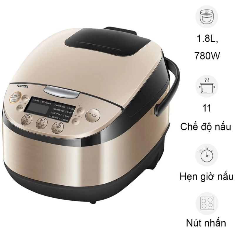 Nồi cơm điện Toshiba RC-18DR3PV(G) 3 Nồi cơm điện Toshiba RC-18DR3PV(G)