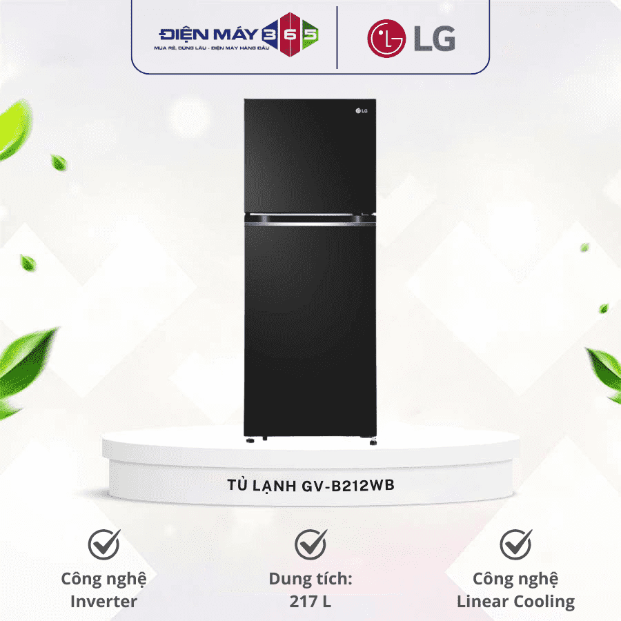 Tủ Lạnh 2 cánh Inverter 217 Lít LG GV-B212WB 3 Tủ Lạnh 2 cánh Inverter 217 Lít LG GV-B212WB
