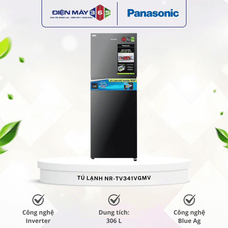 Tủ Lạnh 2 cánh Inverter 306 Lít Panasonic NR-TV341VGMV 3 Tủ Lạnh 2 cánh Inverter 306 Lít Panasonic NR-TV341VGMV
