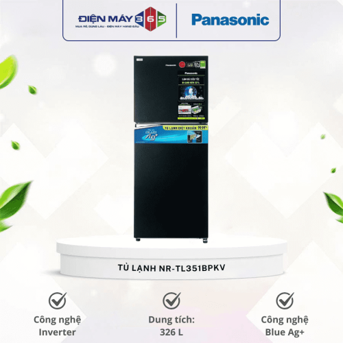 Tủ Lạnh 2 cánh Inverter 326 Lít Panasonic NR-TL351BPKV