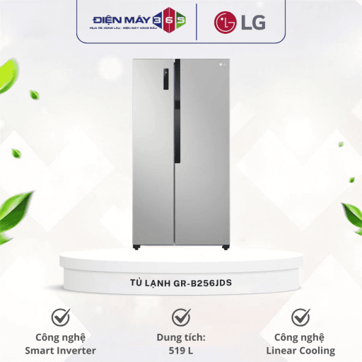 Tủ Lạnh 2 cánh side by side Inverter 519 Lít LG GR-B256JDS 10 tu lanh 2 canh side by side inverter 519 lit lg gr b256jds optimized