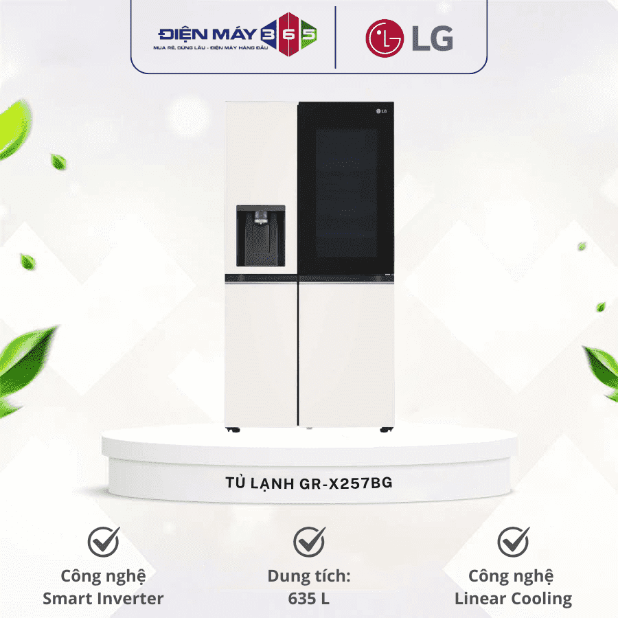 Tủ Lạnh 2 cánh side by side Inverter 635 Lít LG GR-X257BG 3 Tủ Lạnh 2 cánh side by side Inverter 635 Lít LG GR-X257BG
