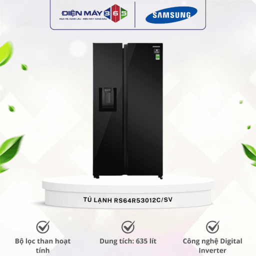 Tủ Lạnh 2 cánh side by side Inverter 635 Lít Samsung RS64R53012C/SV 12 tu lanh 2 canh side by side inverter 635 lit samsung rs64r53012c sv optimized