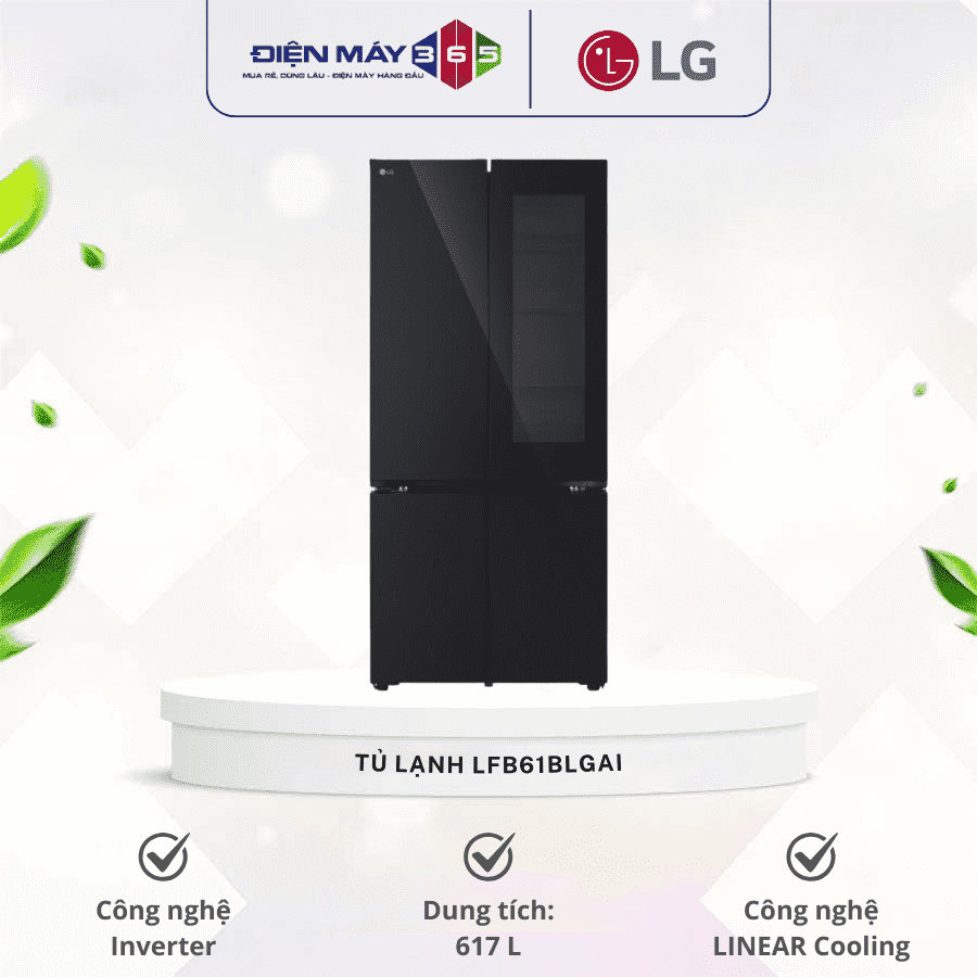 Tủ Lạnh 4 cánh Multi Door Inverter 617 Lít LG LFB61BLGAI 3 Tủ Lạnh 4 cánh Multi Door Inverter 617 Lít LG LFB61BLGAI