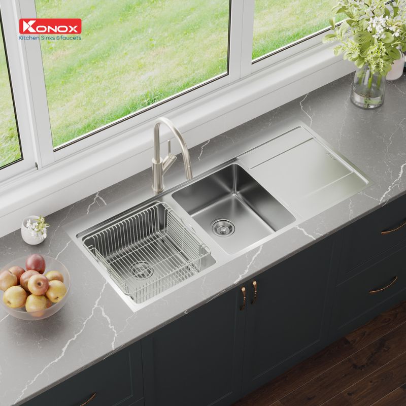 Chậu rửa bát Konox Unico 11652 4 Ảnh chậu rửa bát Konox Unico 11652