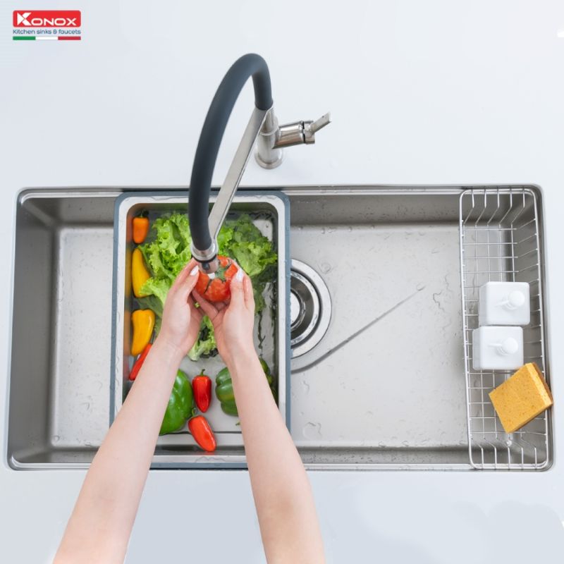 Chậu rửa mini Konox CD TariR16 4 Ảnh thực tế chậu rửa mini Konox CD TariR16