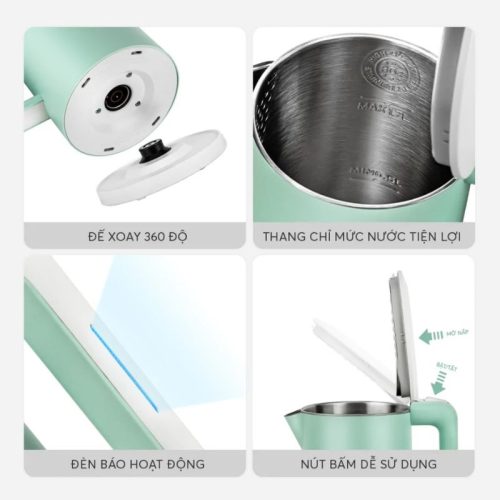 Ấm đun nước siêu tốc Elmich KEE 1774B 1.7 Lít 9 Cấu tạo ấm đun nước siêu tốc Elmich KEE 1774B 1.7 Lít