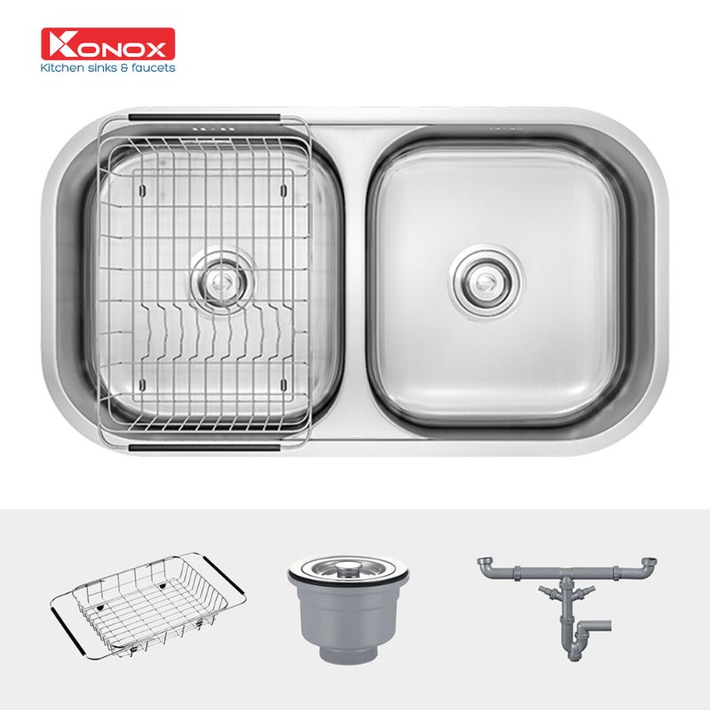 Chậu rửa bát Konox KN8246DUA 5 Chi tiết chậu rửa bát Konox KN8246DUA