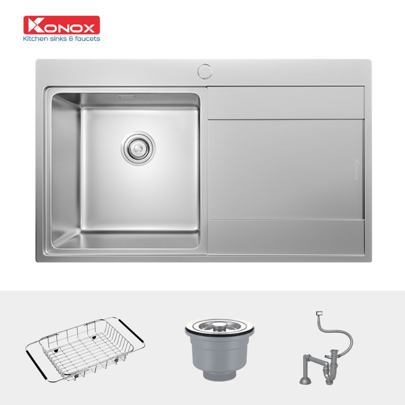 Chậu rửa bát Konox UNICO 8652 5 Chi tiết chậu rửa bát Konox UNICO 8652