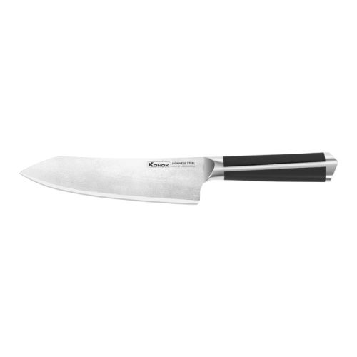 Dao thép Nhật Konox Damascus Eiko Series 7″ Deba Knife