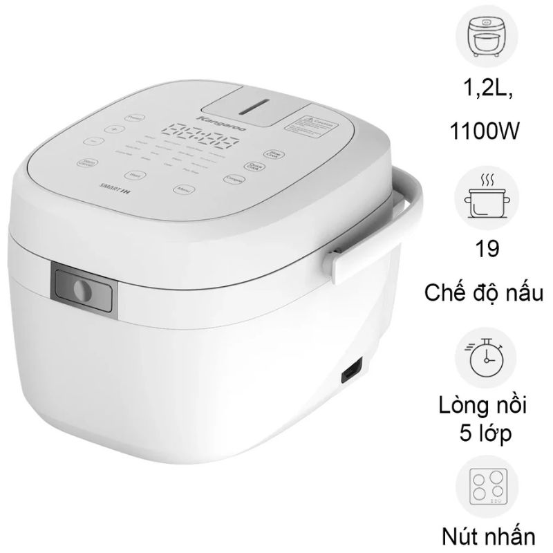 Nồi cơm điện cao tần Kangaroo KGR12IH1 1.2 Lít 3 Nồi cơm điện cao tần Kangaroo KGR12IH1 1.2 Lít