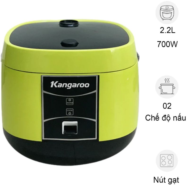 Nồi cơm điện Kangaroo KG22R1 2 Nồi cơm điện Kangaroo KG22R1