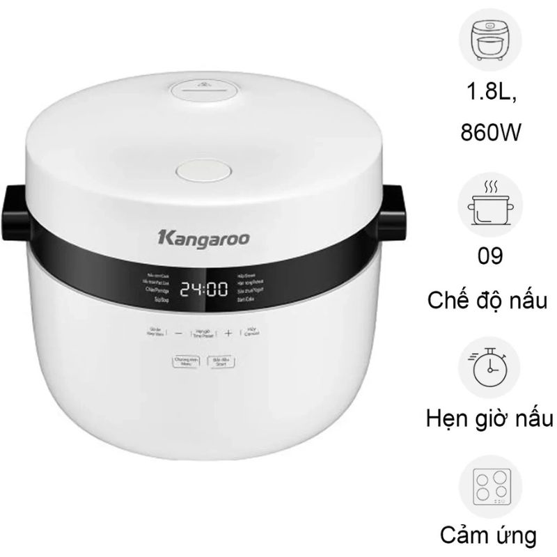 Nồi cơm điện tử Kangaroo KG18DR9 3 Nồi cơm điện tử Kangaroo KG18DR9