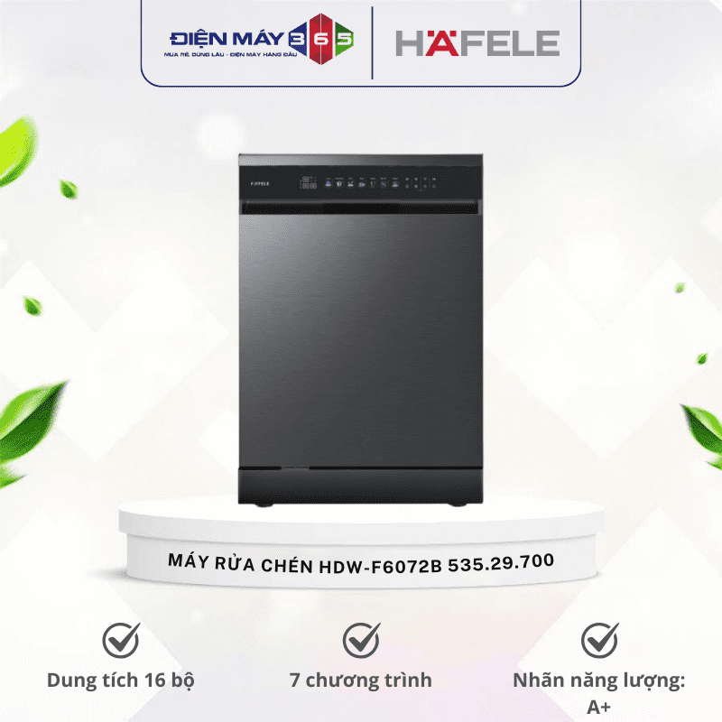 Máy rửa chén Hafele HDW-F6072B 535.29.700 3 Máy rửa chén Hafele HDW-F6072B 535.29.700