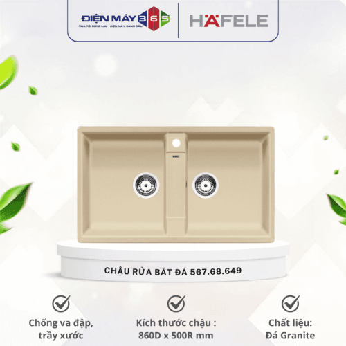 Chậu đá Hafele BLANCOZIA 9 màu vàng 567.68.649