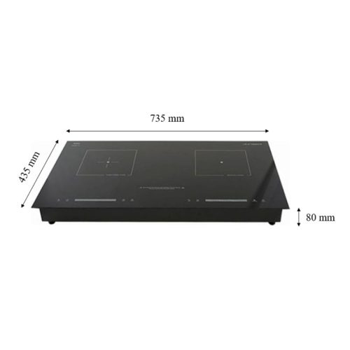 Bếp từ kết hợp hồng ngoại Junger ID-16 lắp âm 7 Kích thước bếp từ kết hợp hồng ngoại Junger ID-16 lắp âm