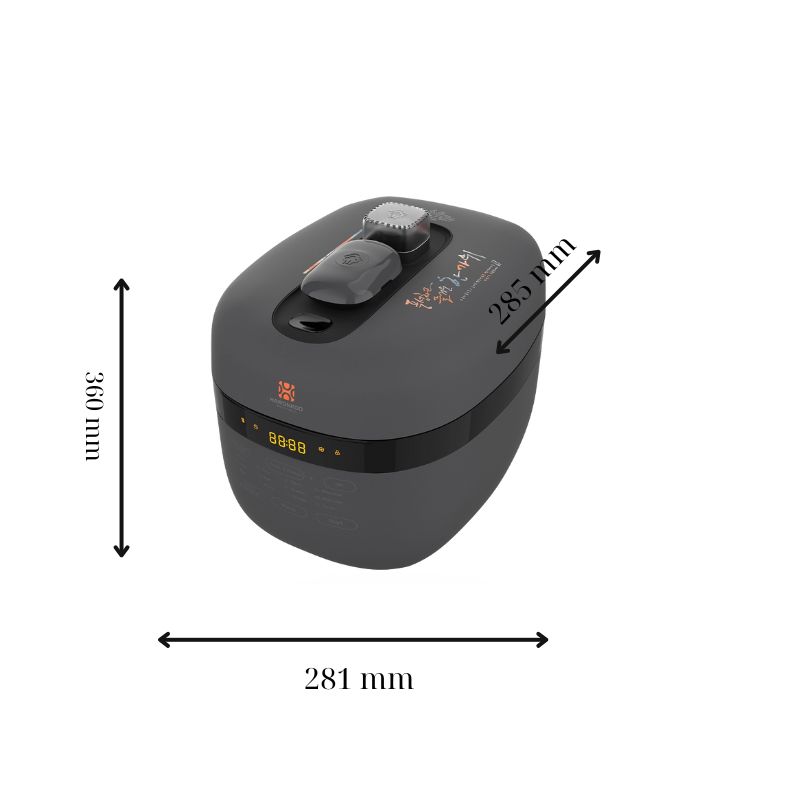 Nồi áp suất Hawonkoo PCH-500-GR 6 Kích thước nồi áp suất Hawonkoo PCH-500-GR