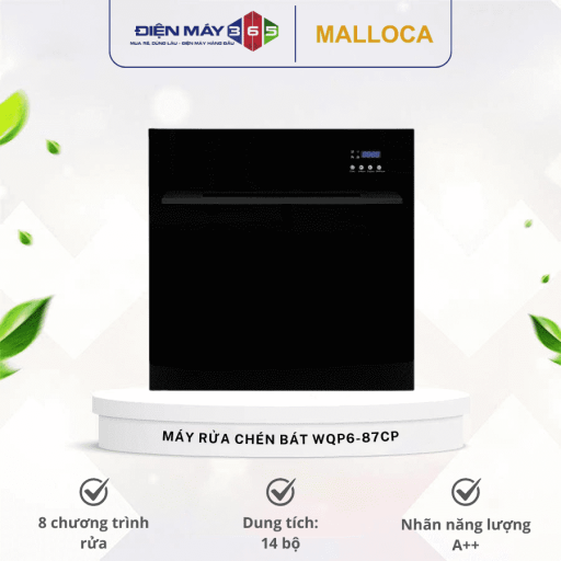 Máy rửa chén bát âm tủ Malloca WQP6-87CP 4 may rua chen bat am tu malloca wqp6 87cp optimized