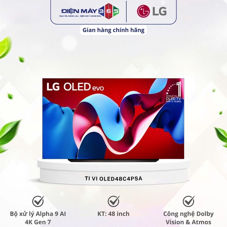Smart Tivi OLED evo LG 4K 48 inch OLED48C4PSA 3 Smart Tivi OLED evo LG 4K 48 inch OLED48C4PSA