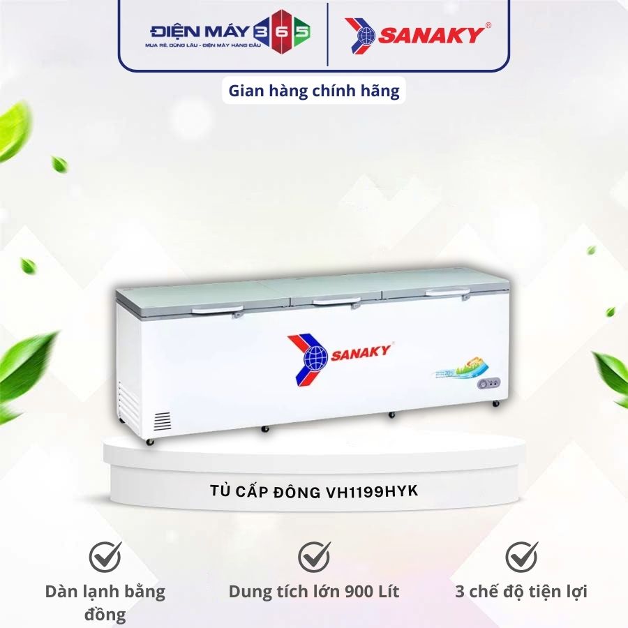 Tủ đông Sanaky VH-1199HYK 3 Tủ đông Sanaky VH-1199HYK