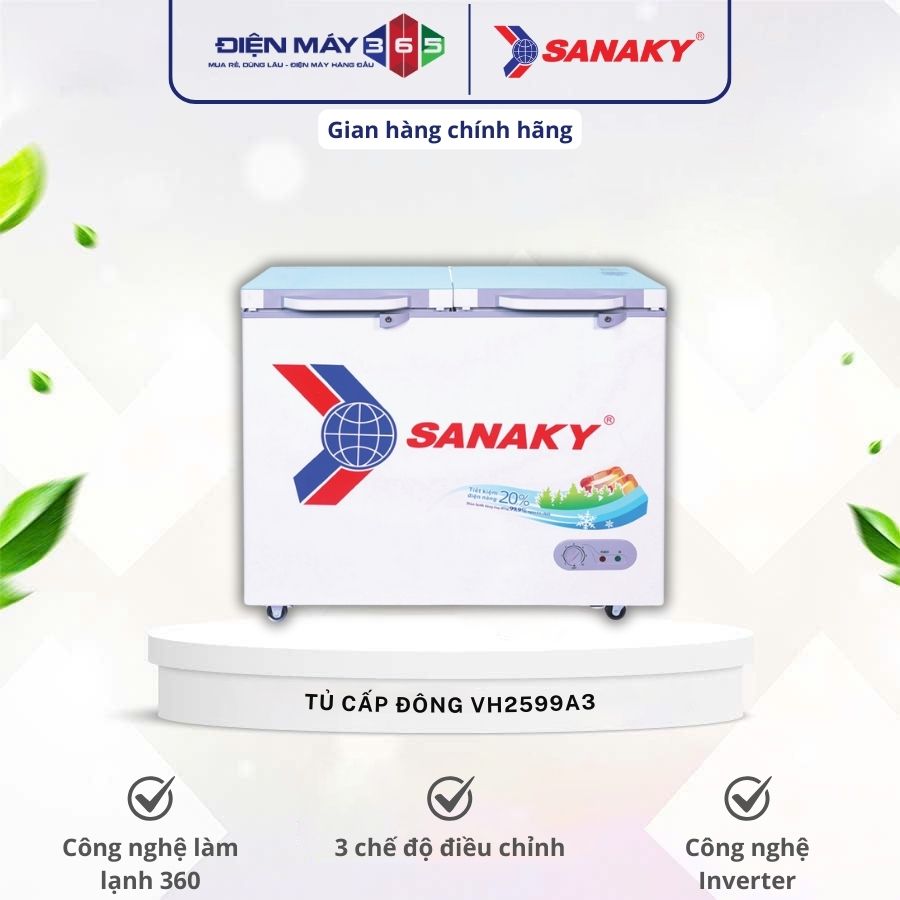 Tủ Đông SANAKY VH2599A3 3 Tủ Đông SANAKY VH2599A3