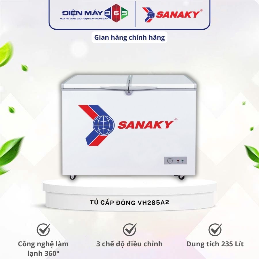Tủ Đông SANAKY VH285A2 3 Tủ Đông SANAKY VH285A2