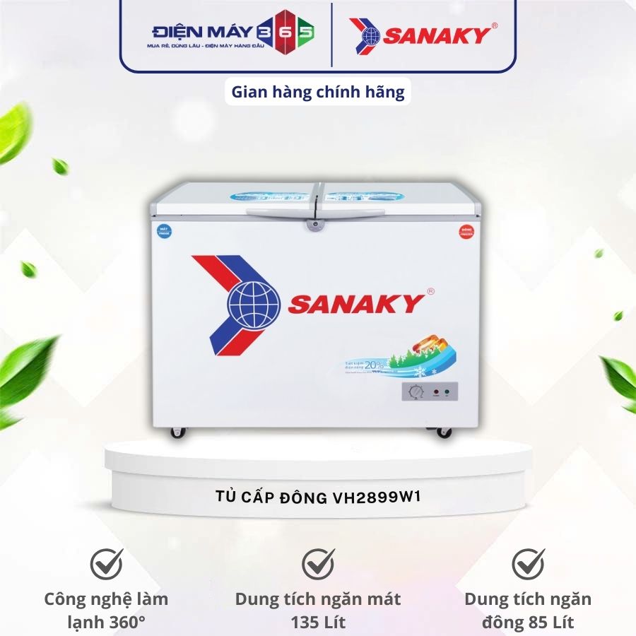 Tủ Đông SANAKY VH2899W1 3 Tủ Đông SANAKY VH2899W1
