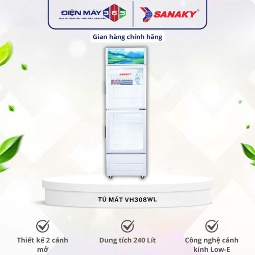 Tủ mát Sanaky 240 lít VH308WL
