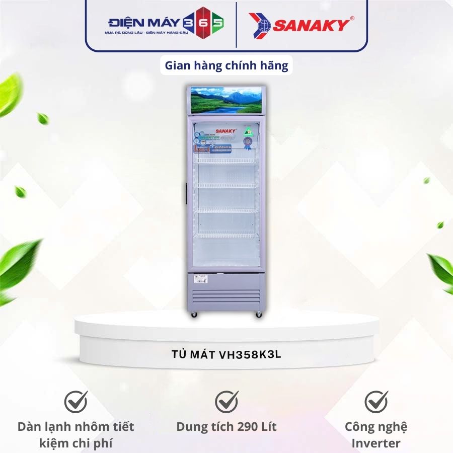 Tủ mát Sanaky VH358K3L 3 Tủ mát Sanaky VH358K3L