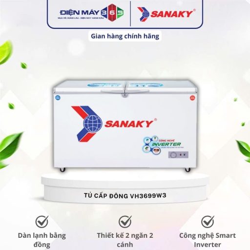 Tủ Đông VH3699W3 SANAKY 8 VH3699W3