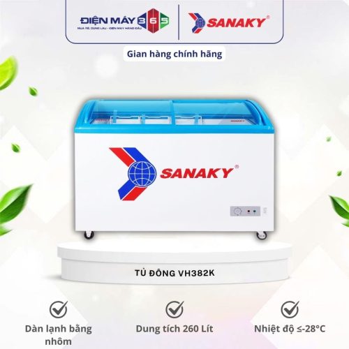 Tủ đông Sanaky 260 lít VH382K